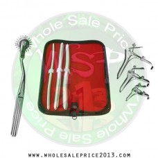  Hegar uterine dilator 3 pieces set, 7-8, 11-12, 13-14, pinwheel, grave 3pcs